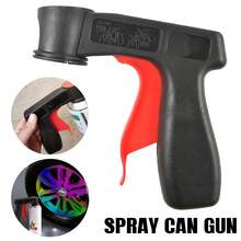 3PCS Spray Can Gun Pistol Grip Aerosol Paint Bottle Trigger Handle Universal Plastic - Black - View 1
