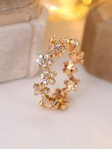 Vanel 时尚优雅花卉设计复古波西米亚风戒指，适合日常佩戴和派对场合，女士奢华珠宝，日常饰品 | 复古波西米亚风戒指 | 精湛工艺 - 戒指 - 查看 15