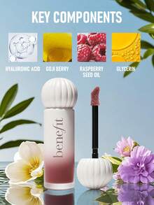 Benefit Plushtint 滋润哑光唇釉 #10 法式吐司（紫棕色）6毫升/0.2盎司 | 滋润哑光妆效 | 持久显色，舒适贴合 | 轻盈不拔干配方 | 丝绒般柔滑质地 | 适合全天持妆 | 可叠加涂抹，打造专属妆效 | 打造自然哑光唇妆的理想之选 | 防蹭防晕染 - 10 French Toast (Mauve Brown) - 查看 4