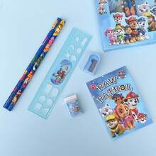 Paw Patrol Kids Stationery Set Gift Box - Includes Pencil, Ruler, Pencil Sharpener, Eraser, Notebook, Cartoon Student School Supplies, Back To School Gift, Birthday Party Gift, Classroom Reward Practical Stationery