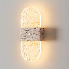 Crystal Motion Sensor Wall Lamp, Acrylic Modern Smart Sensor Wall Light, Night Light, Indoor Motion Sensor Wall Lamp, Wireless LED Wall Light, Wall Lamp, Battery-Powered, Adhesive Design, Rotatable, Portable, Easy To Install, Adjustable Color Temperature And Brightness, Suitable For Hallways, Bathrooms - Multicolor - View 2