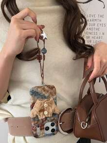 Cute Knitted Sweater Style Protective Case Compatible With Iphone 17 Pro, 17 Pro Max, 14, 16 Pro Max, Autumn/Winter - Multicolor - View 6