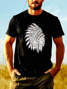 Men T-Shirts - Hitam - View 1