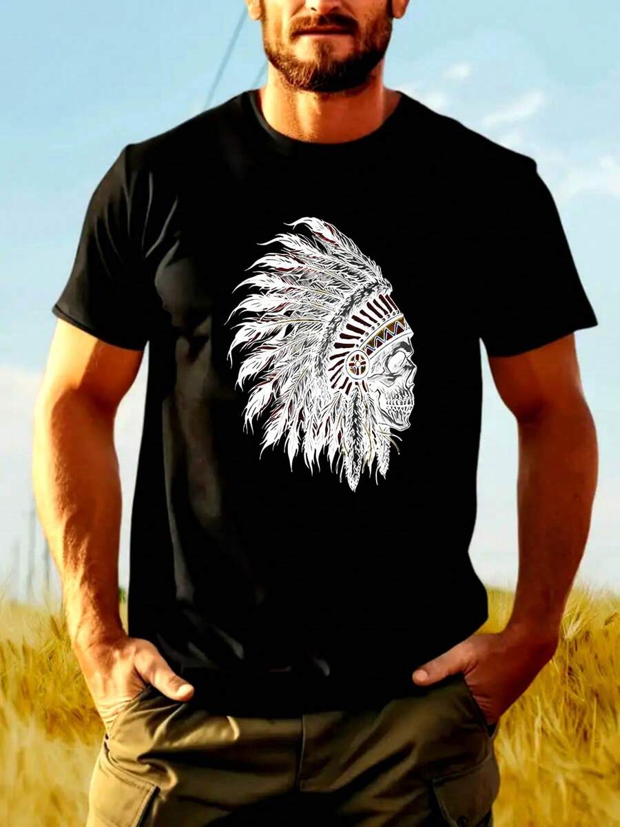 Men T-Shirts - Hitam - View 1