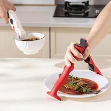 Hot Plate Gripper - 3-In-1 Hot Plate Gripper, Multi-Angle Anti-Scald Bowl Holder Clip, With Lock & Bottle Opener Includes For Hot Bowl Cozy Holder - Hot Pink - View 7