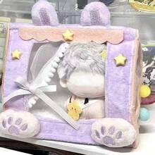 (Solo per letto di bambole) Mini tenda, decorazione per casa di bambole, accessorio fotografico in miniatura realistico, per bambole labubu, tenda da letto carina per bambole di animali, decorazione da tavolo per foto di miniature di tende da campeggio da 10cm/17cm - Multicolore - Visualizzare 1