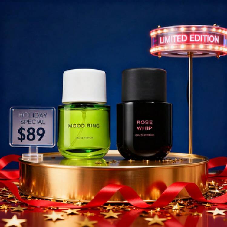 Rose Whip + Emotional Ring Eau De Parfum Set - 2 Full-Size Perfumes (Each 50ml) - Fruit, Floral And Woody Rose Fragrance, Containing Blackcurrant, Orange, Jasmine, Alderwood And Musk - Neutral Gift Box Set, Great Items For Autumn And Winter, I For Giving As A Gift,  , A Gift For Friends. - 2件 - 查看 3