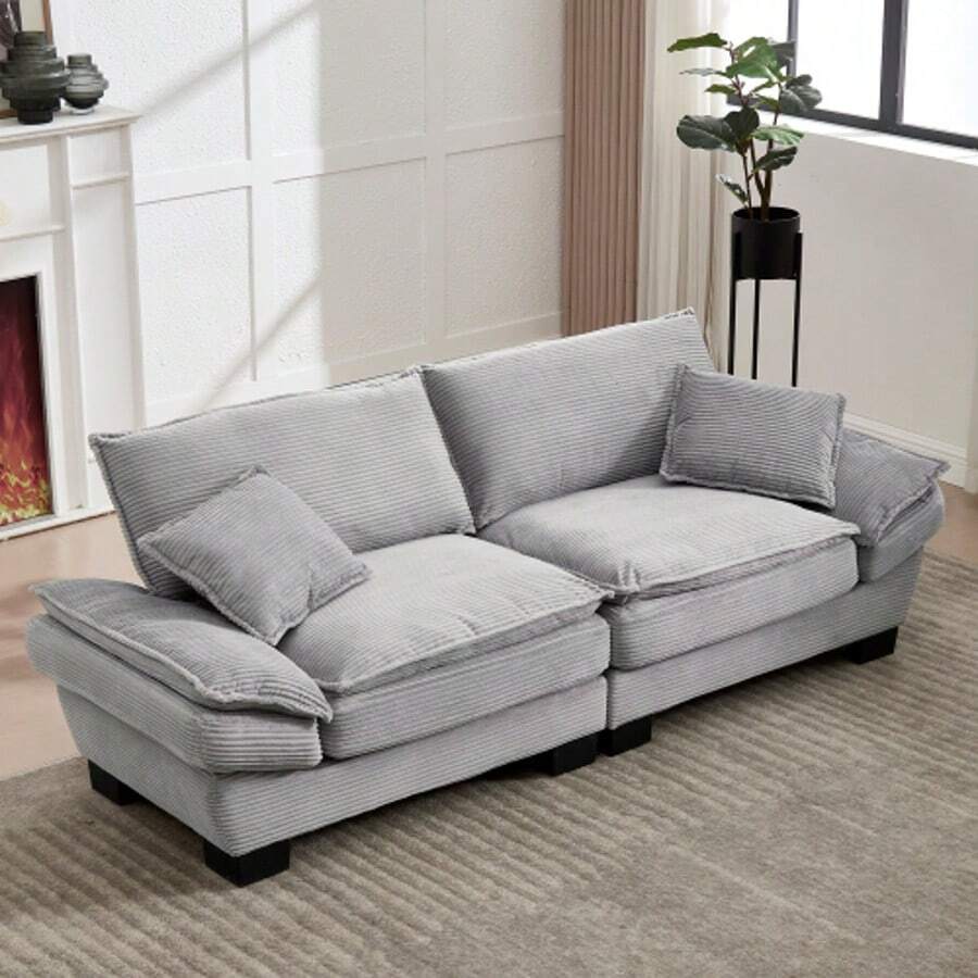 Sofas & Couches - Abu-abu Muda - View 1