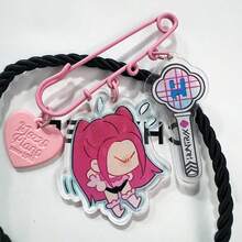 1个/ 恶魔猎杀女巫卡通亚克力钥匙扣徽章 KPOP周边 - 彩色 - 查看 11