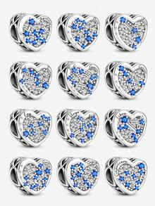 1pc Beads, Suitable For Women Bracelet, Bangle DIY Jewelry Making And Daily Outfit Matching, Suitable For Girls Wearing - Heart-shaped Constellation - View 2