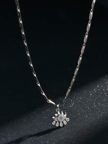 1 chiếc vòng cổ mắt xanh phong cách Punk dành cho nam, thiết kế cao cấp - Bạc - Xem 4