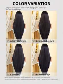 32 Inch Purple Straight Layered Wig With Bangs - Soft Heat Resistant Synthetic Wig, Suitable For Women's Daily, Festival, Party, Christmas And Cosplay Occasions - Purple - View 6