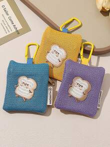 Multifunctional Earphone Case, Cartoon Cute Earphone Pouch, Key Coin Purse Pendant Bag - Multicolor - View 1