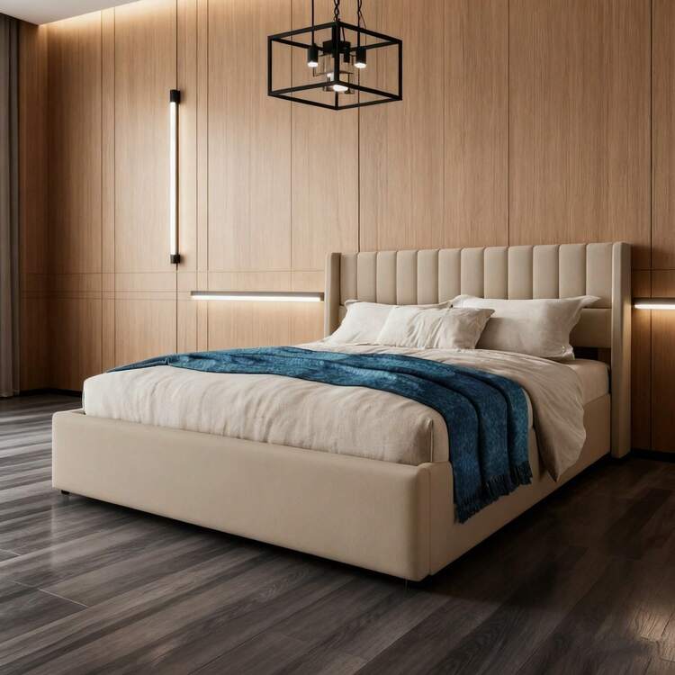 Bed Bases & Foundations - 米色+亞麻+160cm*200cm - 查看 1