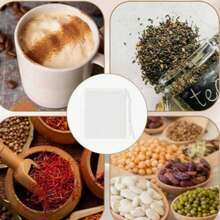 100pcs,Empty Nylon Tea Bags Mesh Tea Infuser Bag Herb Spice Strainer Bags With String,Nylon Disposable Tea Bags For Loose Leaf Tea,Coffee, Spice, Herbs, Drawstring Empty Tea Infuser - Multicolor - View 3