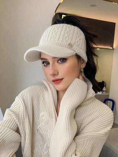 Beret Hats For Women - Stylish Versatile Fisherman Caps With Short Brim, Foldable Design For All Seasons, Sun Protection, Striped Craftsmanship, Inelastic, Holiday Theme Winter Hats