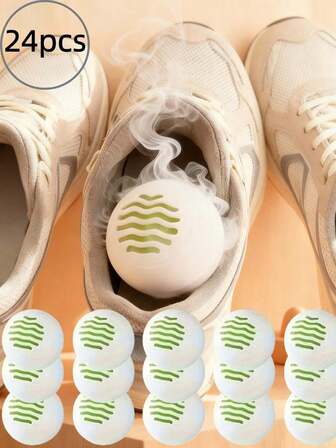 100 piezas/50 piezas/20 piezas Bolas neutralizadoras de olores - Aroma fresco para zapatos, bolsas de fitness y armarios de almacenamiento - Ambientadores multiusos para el hogar, la oficina, el coche, la cocina, el baño y artículos del hogar