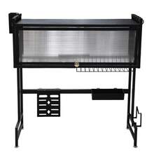 Space-Saving Over The Sink Dish Drying Rack - Covered Above Sink Dish Shelf - Black - View 1