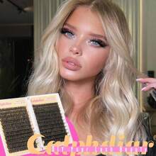 Calphdiar Lashes Clusters 60D+80D Thick Eyelash Clusters 480PCS Wispy Lash Clusters Eyelash Extensions Fluff D-Curly Individual Lashes 10-18mm DIY Volume Lash Extension At Home - MàuH - Xem 7