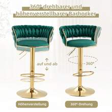 Former SKU: W1880109438, Same 360° Set Of 2 Swivel Bar Stools, Handcrafted Backrest, One-Button Height Adjustable Bar Stools, Super Soft Padded Kitchen Dining Chair, Kitchen Island