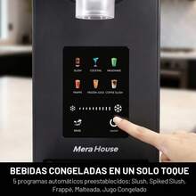 Mera House Máquina para Slushies - No Necesita Hielo,2L Máquina Slushies2 en 1 para Bebidas Congeladas y Helado Suave, Máquina Slushy para Hogar con Pantalla LED, Función de Reserva y 7 Programas Preestablecidos ,Margaritas Congeladas, Frappés,Cocktails,helados,batidos,Imprescindible para las Fiestas Familiares - Tipo de Enchufe A USA (110-127V) - Ver 5