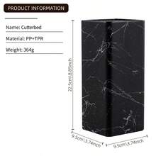 [1 Pack] Knife Storage Rack Kitchen Supplies Knife Holder Multi-Functional Household Knife Box - Black - View 2