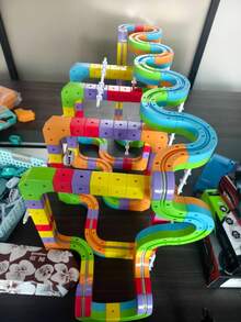Rail Car Toy -32/48/88PCS Flexible Racing Track Set With Electric Train And Traffic Signs, DIY Children's Track Set Toy, Suitable For Boys And Girls Aged 3-8, Birthday Party Gift - Railcar - View 6