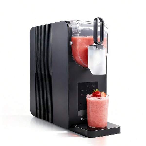  Mera House Máquina para Slushies - No Necesita Hielo,2L Máquina Slushies2 en 1 para Bebidas Congeladas y Helado Suave, Máquina Slushy para Hogar con Pantalla LED, Función de Reserva y 7 Programas Preestablecidos ,Margaritas Congeladas, Frappés,Cocktails,helados,batidos,Imprescindible para las Fiestas Familiares