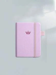 1 pieza Cuaderno personalizado A6/A7 con correa, cuaderno de estudiante impermeable, regalo de cumpleaños, adecuado para uso diario, oficina, útiles escolares - Multicolor - Ver 8
