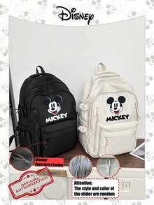 Disney 1pc Official Licensed | Cartoon Print Backpack | Large Capacity Laptop Compartment | Casual Daypack | Sports Bag | Cartoon Backpack | Rucksack | Schoolbag | Ideal For Men/Boys/Students/Teens/Graduates, Suitable For Daily Use, Outdoor, Travel, Shopping, Back To School, Travel Bags - Multicolor - View 5