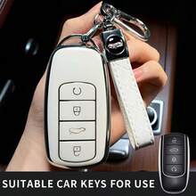 适用于奇瑞瑞虎8 Pro、瑞虎8 Plus、新款瑞虎5 Plus、瑞虎7 Pro、欧莫达5的TPU汽车钥匙保护套/钥匙扣配件 - 帶鑰匙扣 - 查看 4