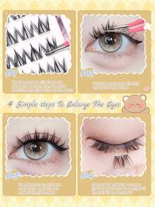 36 PCS False Eyelashes, With Lengths Ranging From 7 To 12 Mm - The False Eyelashes Are Distributed In A Segmented Density Pattern. The Front Part Is Thicker, The Middle Part Is Natural, And The Rear Part Is Elongated, Creating A Mysterious Gaze. Suitable For Parties, Banquets, Business Occasions, Etc., It Boosts Confidence And Presence. The Unique Packaging Makes It An Excellent Gift Option - Olive Green - View 4