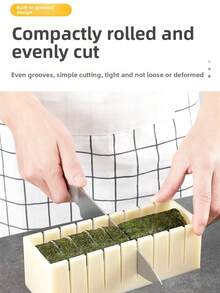 这款三件套寿司制作套装包含一个DIY寿司模具、一个日式寿司卷饭团模具和多功能便当配件。采用优质材料制成,设计便捷,适用于家庭厨房、派对餐饮和日式料理制作,是烹饪爱好者和日本料理爱好者的理想之选。 - 圓形白色 - 查看 5