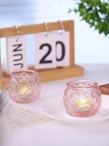 Bộ 6/12 chân nến màu hồng, chân nến tealight thủy tinh màu hồng, thích hợp trang trí bàn tiệc cưới, tiệc cô dâu, tiệc trà phong cách Boho, quà tặng tiệc cưới, trang trí nhà cửa, trang trí tiệc màu hồng, Ngày Valentine. - Hồng - Xem 10