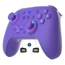 YUYIU Wireless Game Controller Compatible With Nintendo Switch, With Motion Sensing And Vibration Functions, Built-In 800mAh Battery - Violet Purple - View 3