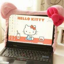 Sanrio 250cm Stretchy Cat Bow Tie LCD Monitor Dust Cover Protector Sleeve, Fits 18-32 Inch Displays