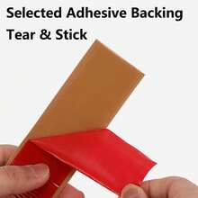 1pc 5cm/1.96in Peel And Stick Floor Transition Strips, Self-Adhesive Wood Grain Flooring Edge Trim, Easy To Cut Edge Sealing Tape - Ideal For Seamless Indoor Wall And Subfloor Decor, Gap Coverage, For Home And Construction Projects, Multi-Purpose Wood Grain Surface - Multicolor - View 4