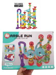 1pc/Lot Random Color Trajectory Ball Sliding Blocks, 3d Puzzle Building Blocks, Great For Christmas/Halloween/, Creative/Novelty Toys And Stress Relief Toys,Marble Run,Marbles,Educational Toys,Kids Tunnel,Fun Run,Ball Puzzle,Marble Run,Marbles,Ball - Orbital ball building blocks - View 13