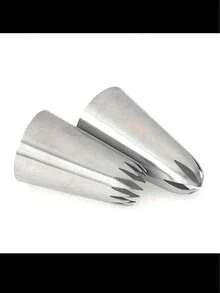 5pcs/Set 430 Stainless Steel Cake Decorating Piping Tips Set - Seamless Welded Polished Anti-Rust, Suitable For Home Kitchen And Baking - Silver - View 7