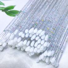 Mollie Lipper 100pcs Removing Swab Crystal Micro Brush Make Up Eyelash Extension Supplies Lashes Accessories Makeup Tools - Multicolor - View 6