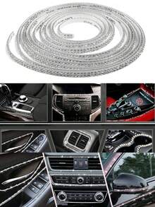 1yard Automotive Diamond Inlaid Decorative Strip DIY 1pc For Women For Gift - White - View 3