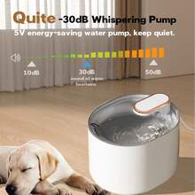 Smart LED Automatic Pet Water Dispenser, 3L Large Capacity, Ultra-Quiet Water Fountain For Cats, Dogs, Small Pets, Multi-Level Filtration, - 3L - View 9