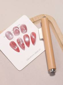 3-In-1 Cat Eye Effect Gel Nail Polish Magnetic Stick,Strong Magnetic Nail Tool,Multifunctional Gel Polishing Nail Art Tool Magnetic Rod, Suitable For Home Salon Manicure DIY