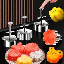 304 Stainless Steel Sushi & Vegetable Roll Mold, Mold For Making Sushi, Pressed Rice, Meat Pies, Fruits, Watermelon And Other Edible Shapes - Multicolor - View 6