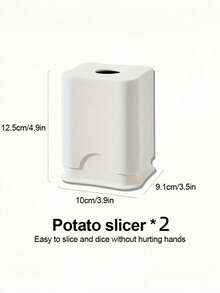 49格不锈钢土豆切片器和薯条切割器 - 适用于家庭、酒店和商业厨房，蔬菜切片器和切碎器