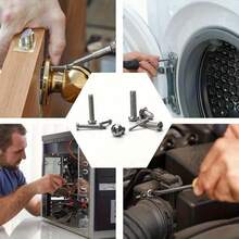 1盒320件套六角螺母螺栓套装，M2-M5尺寸，通用五金套件 - 彩色 - 查看 4