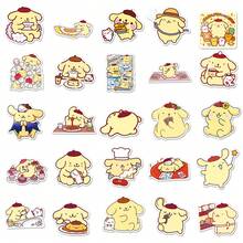 50张可爱布丁狗卡通动物贴纸，可用于手机壳、电脑、杯子、剪贴簿等。