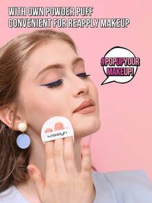 MISSLYN 轻盈控油定妆粉，哑光无瑕持久粉饼，针对肌肤的高遮瑕粉底粉，控油无瑕全覆盖轻盈粉饼，柔雾妆效，打造更光滑的妆容 - #111 Milky Nude - 查看 8
