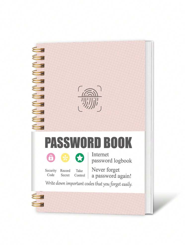 1 Piece A6 Password Notebook - Quick Internet Password Record Book, Includes Website, Username, Address Book, Anniversary, Birthday And Notes, Internet Login Information For Home And School Office - Multicolor - View 13