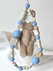 1 件珍珠熊吊饰手机挂绳，全新可爱手工腕带 DIY 配件 - 彩色 - 查看 6